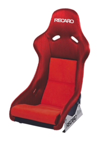 RECARO POLE POSITION N.G.: SUEDE RED, JERSEY RED (SILVER LOGO)