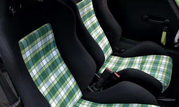 Modern Swivel Chairs Recaro - Porsche 914 Plaid Seat Covers